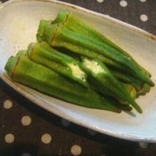 お弁当にピッタリ☆オクラのカレー風味漬け